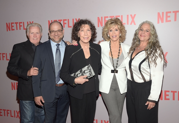 Martin Sheen, Howard J. Morris, Lily Tomlin, Jane Fonda and Marta Kauffman