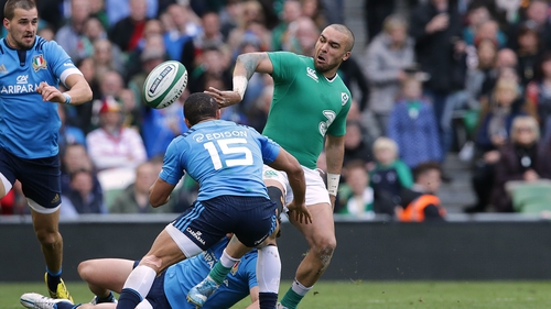 Zebo will win his 30th international cap against Italy