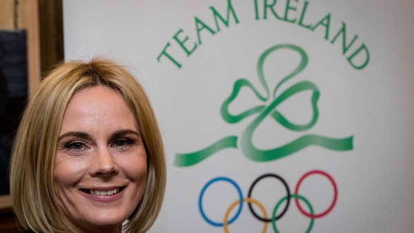 Sarah Keane after her victory at the Olympic Council of Ireland EGM