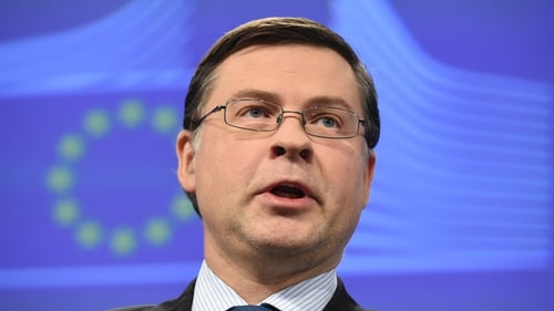Commission Vice President for the Euro Valdis Dombrovskis warns Italy must come up with a new plan in three weeks