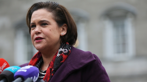 Mary Lou McDonald has said she is hopeful she will be elected to replace Gerry Adams as party leader