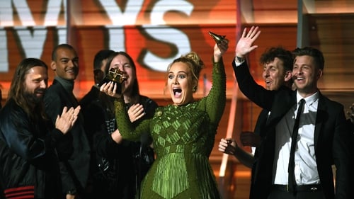 Adele triumphed at the Grammys in LA on Sunday