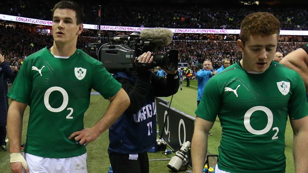 Johnny Sexton (L) and Paddy Jackson are likely to battle it out for the starting 10 jersey against France