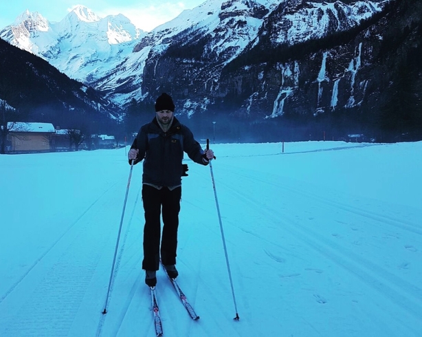 Tadhg Peavoy cross-country skiing