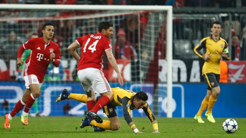 Bayern Munich humbled Arsenal in their first leg clash