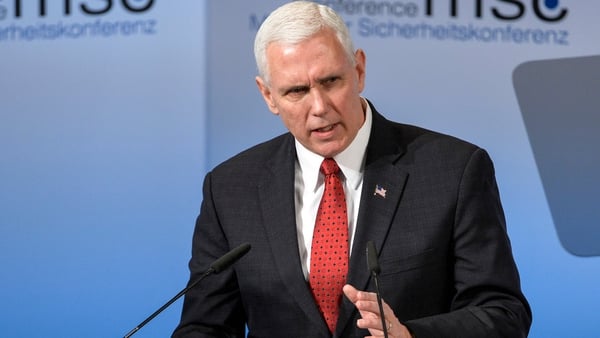 Mike Pence said he spoke for Donald Trump when he promised an 'unwavering' commitment to the NATO military alliance