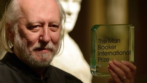 László Krasznahorkai at the Victoria & Albert Museum in London, England in May 2015 where he was presented with that year's Man Booker International Prize.