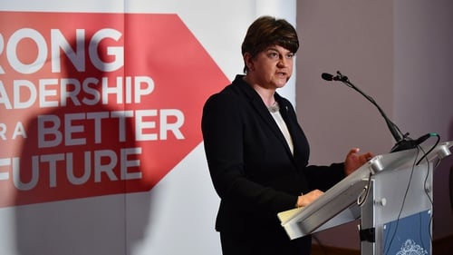 Arlene Foster did not take any questions from the media