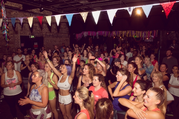 A snapshot of the Morning Gloryville crowd