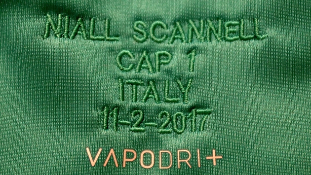 Debut Ireland shirt inscription
