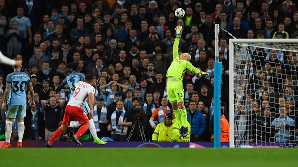 Falcao's chip puts Monaco ahead