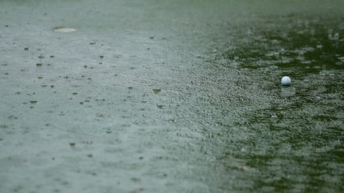 Heavy rain left the course at the Royal Johannesburg & Kensington Golf Club waterlogged
