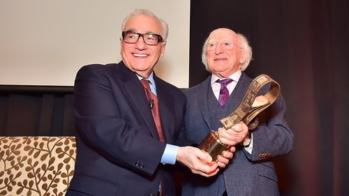 President Michael D Higgins presented Martin Scorsese with IFTA's John Ford Award on Saturday