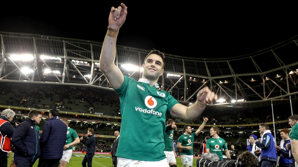 Conor Murray salutes the fans