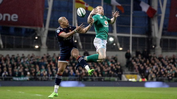 Keith Earls in action during Ireland's 10-point win