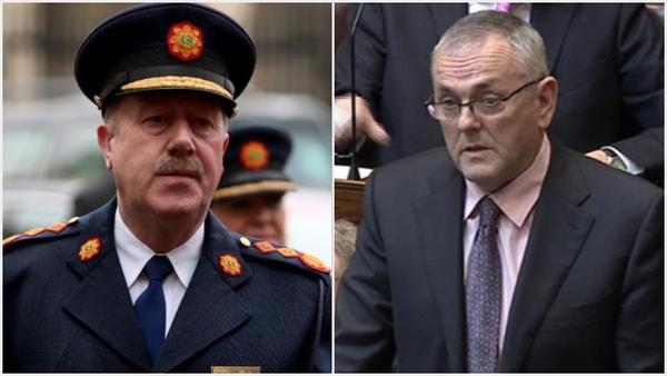 Former Garda Commissioner Martin Callinan and Fianna Fáil TD John McGuinness