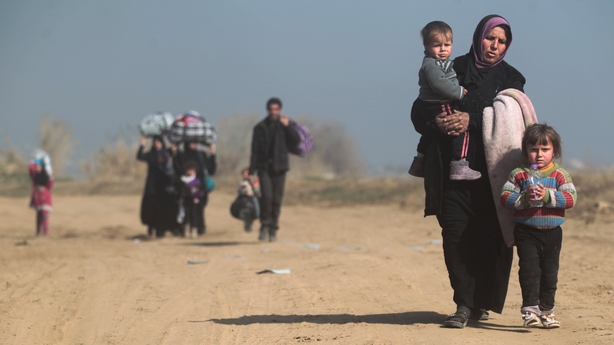 Displaced families Mosul