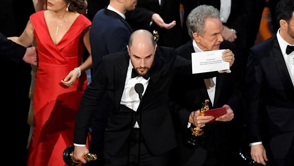 At the Oscars last year, the wrong film was named the winner of Best Picture due to a mix-up with the envelopes backstage