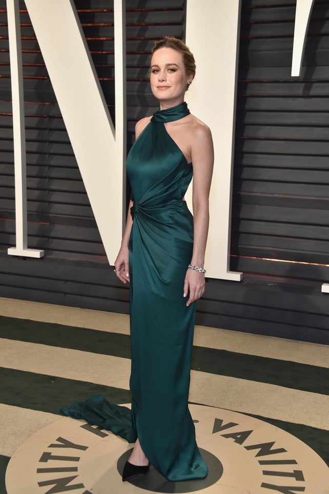 Brie Larson donned a beautiful emerald Ralph & Russo gown.