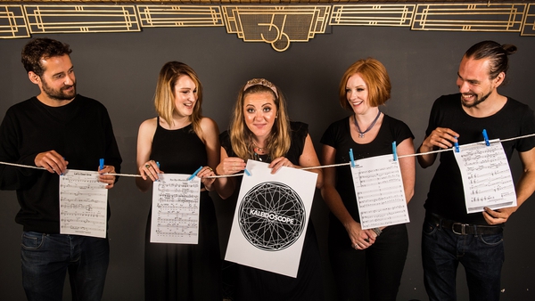 Karen Dervan (second from right) and the Kaleidoscope team, appearing this weekend at New Music Dublin.