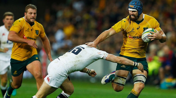 Scott Fardy in action for Australia against England
