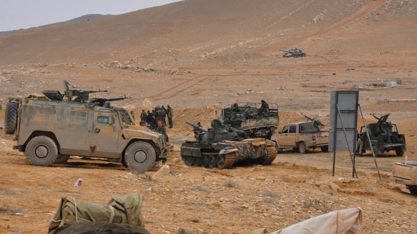 Syrian troops prepare for the advance on Palmyra