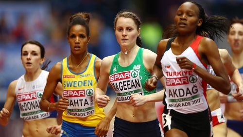Mageean suffered an Achilles injury during the 1500m final