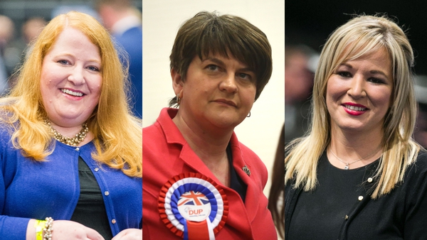 Alliance Party leader Naomi Long, DUP leader Arlene Foster and Sinn Féin leader Michelle O'Neill all retained their seats