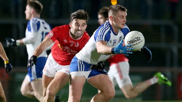 Dermot Malone was one of two players sent off for Malachy O'Rourke's Monaghan side