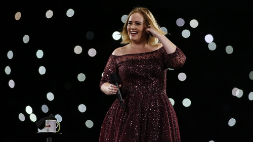 Adele onstage in Brisbane - "I'm married now"