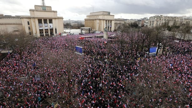 Francois Fillon rally 