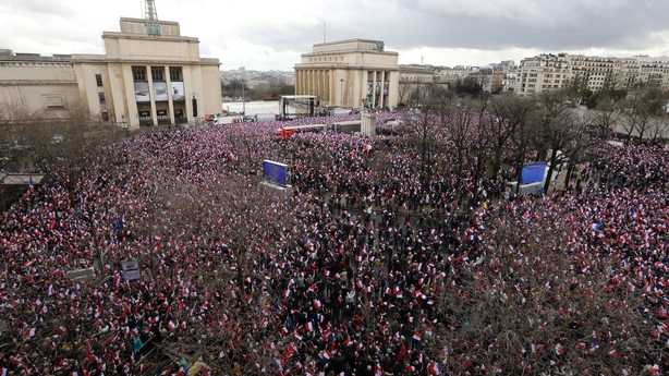 Francois Fillon rally
