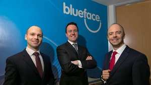 Blueface Group CEO Alan Foy (centre) said the investment will 'help us with our plans to accelerate our growth into several new markets'