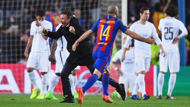 Fans inspired Barcelona Champions League comeback says jubilant Luis Enrique