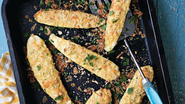 Cheesy Courgette Boats