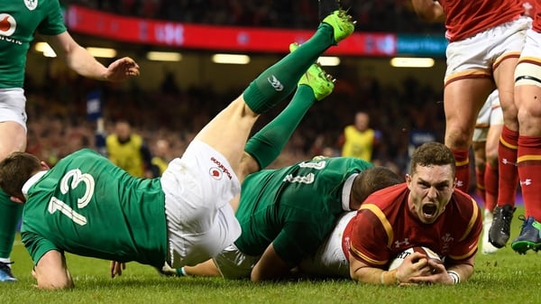 George North crashes over in Cardiff