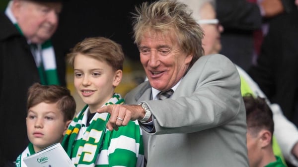 Rod and sons at a Celtic game in 2017