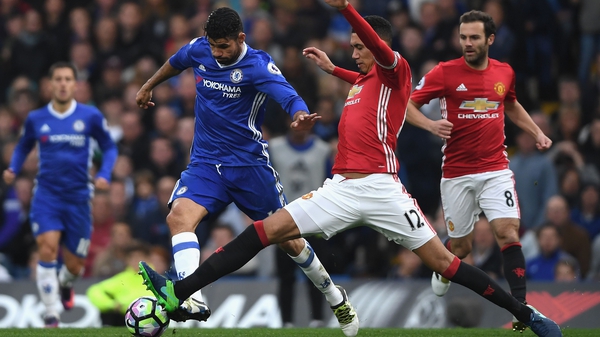 Chris Smalling found the going tough against Chelsea last October