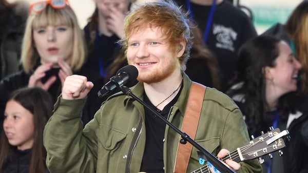 Ed Sheeran tried to play through the pain