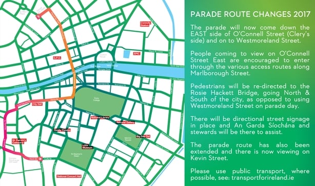 st patricks dublin parade route