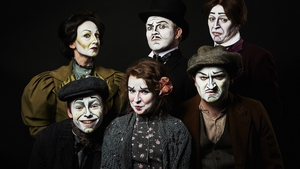 The cast of Corn Exchange's revival of Michael West's Dublin By Lamplight.