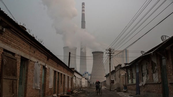 A file picture of a coal fired power plant on the outskirts of Beijing