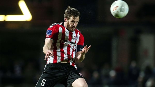 Ryan McBride in action for Derry