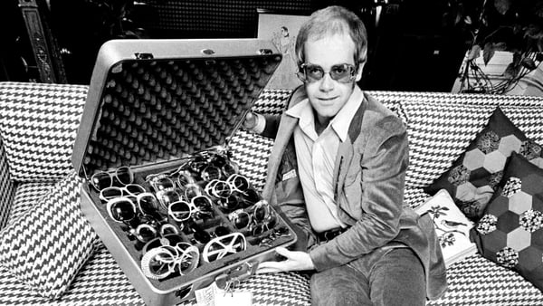 Elton John is probably the man with the most impressive selection of glasses on earth.