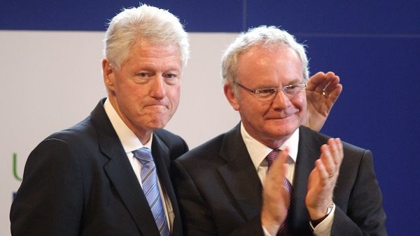 Bill Clinton and Martin Guinness enjoyed a good relationship