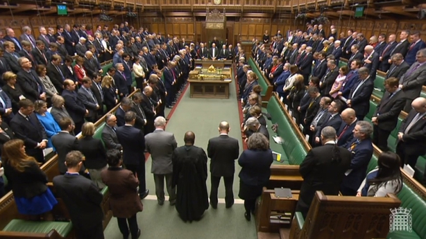 A moment's silence in the House of Commons