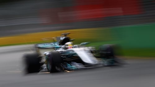 Hamilton took pole position ahead of Vettel