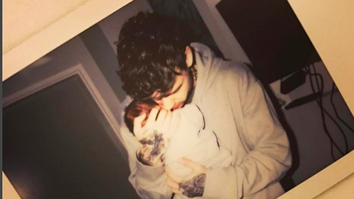 Liam Payne with son Bear. Pic: Instagram
