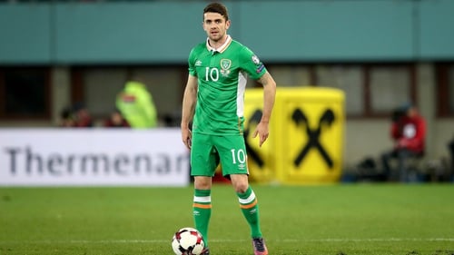 Robbie Brady will earn his 32nd cap against Iceland at the Aviva Stadium