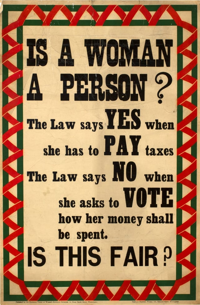 Votes For Women Poster